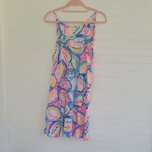 Lilly Pulitzer Pink Blue Floral Mini Dress